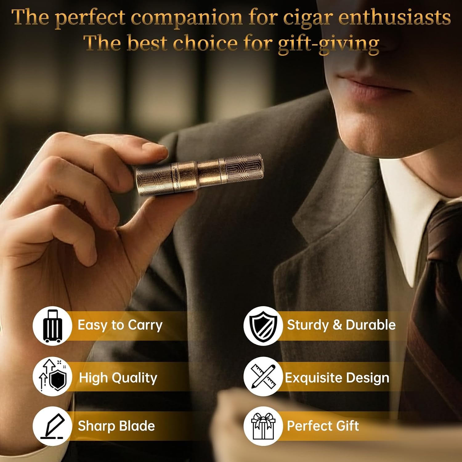 CIGARLOONG Double Blade Cigar Punch: image 2