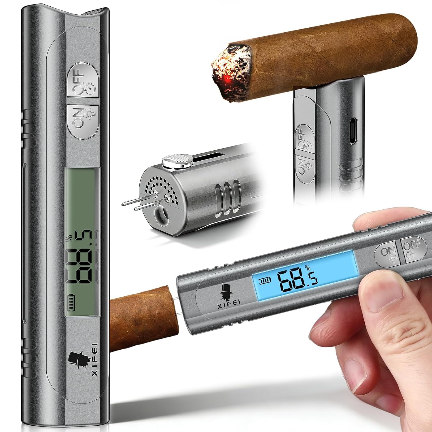XIFEI Digital Cigar Humidity Meter: image 1